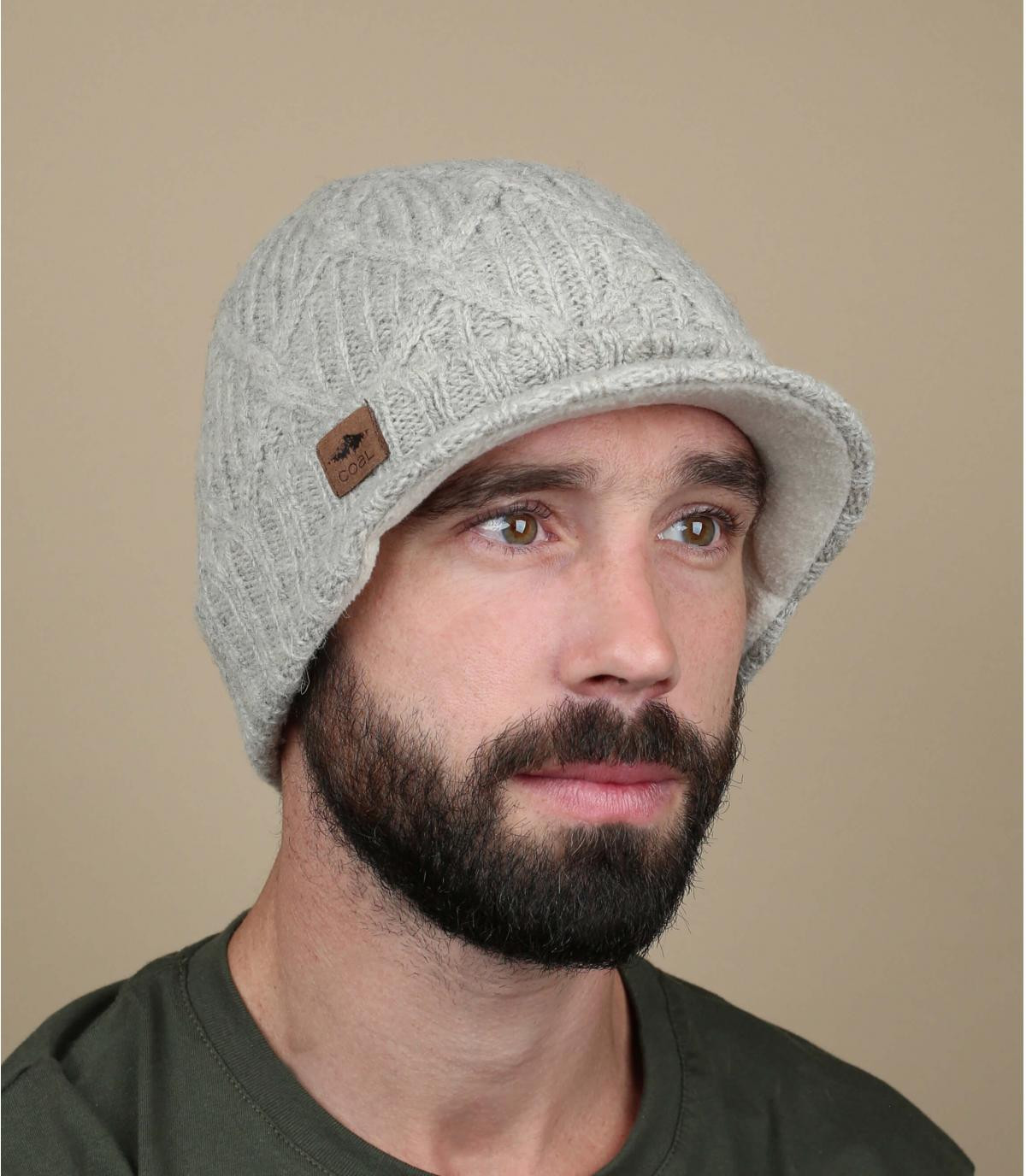 Bonnet casquette shetland The Yukon Brim grey